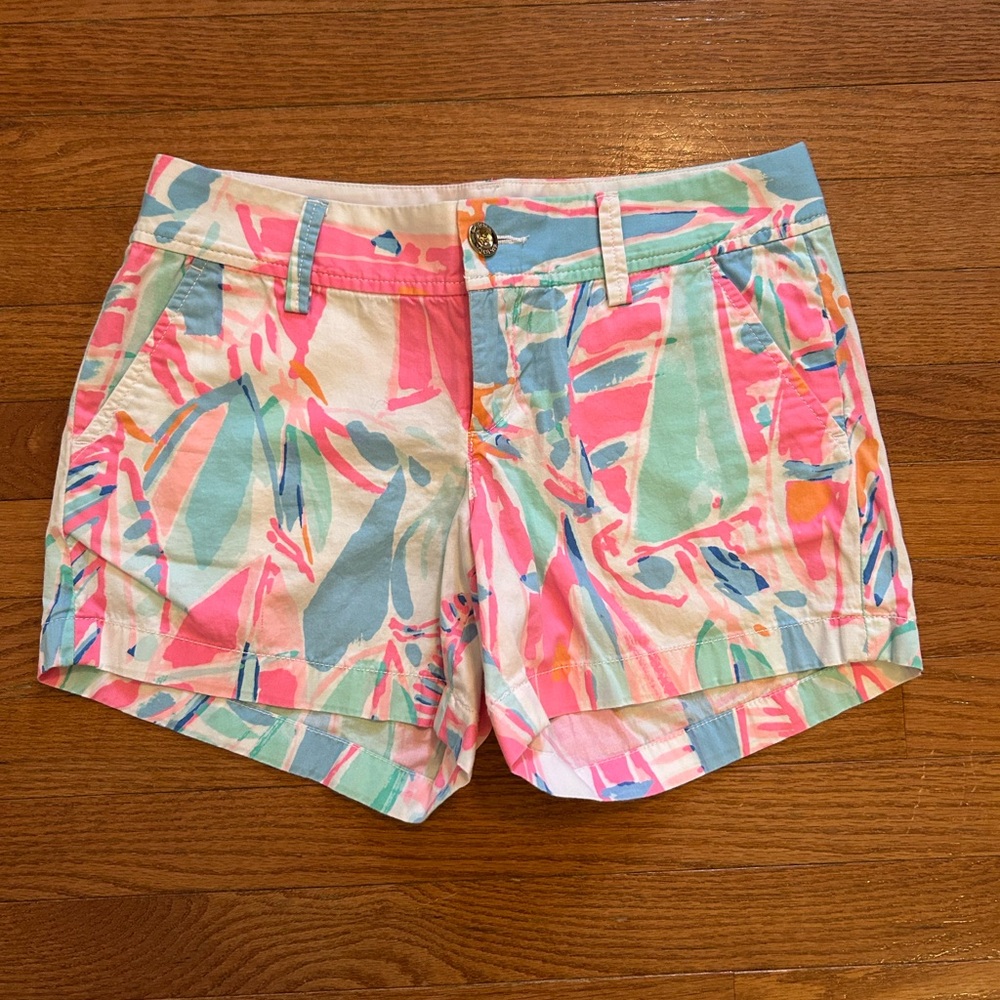 Lilly Pulitzer Out To Sea Callahan Shorts Size 4